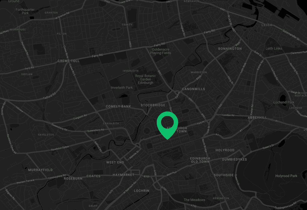 Map of Edinburgh Office 81 George Street