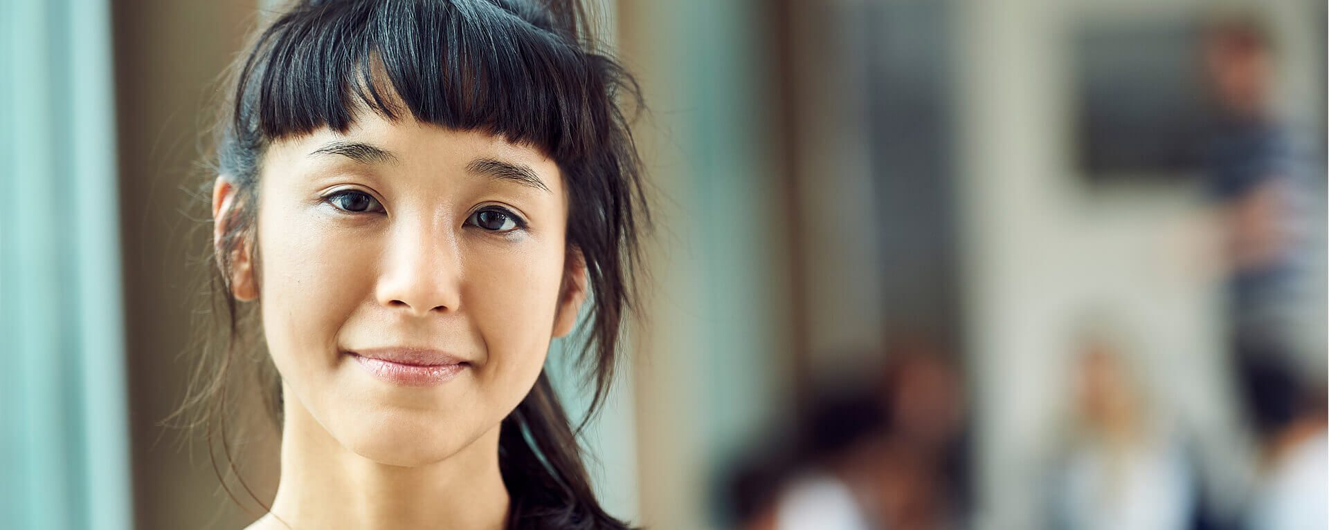 Management Accounts banner with a woman smiling