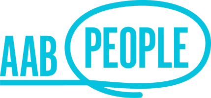 AAB PEOPLE light blue logo