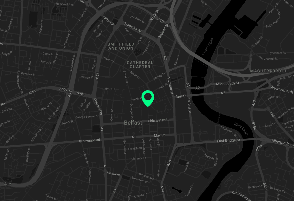 AAB Belfast accountants office map