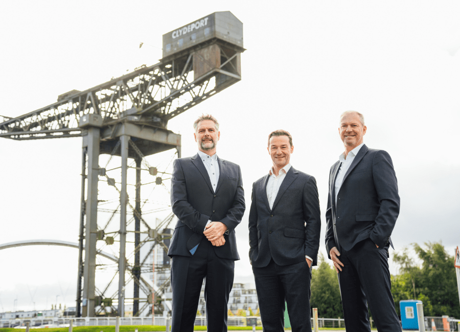 Graeme Finnie, Derek Mitchell and Stephen Hughes Key leadership changes at AAB
