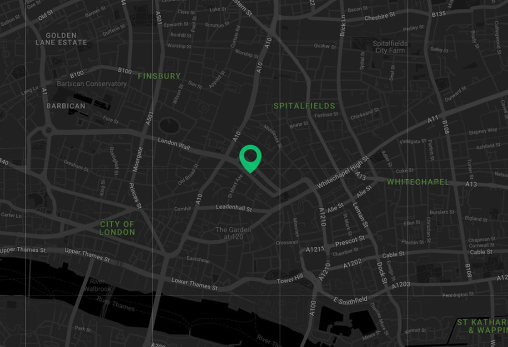 Map of AAB Accountants in East London